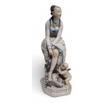 Groupe "Femme et cupidon" de Meissen