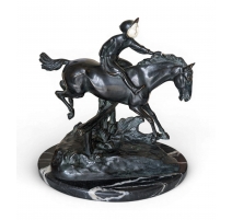 Bronze "Cheval et Jockey". Vers 1900.