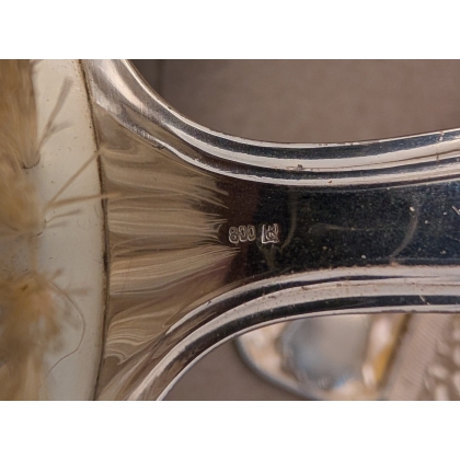 Garniture de coiffeuse en argent 800