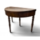Table demi-lune en noyer