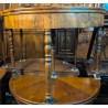Table demi-lune en noyer