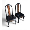 Paire de chaises chinoises laquées