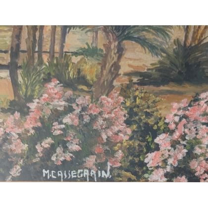 Tableau \"Paysage marocain\" signé CASSEGRAIN