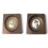 Paire de miniatures "Mr & Mme Seriziat"