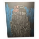 Toile sérigraphiée "New Yorker"