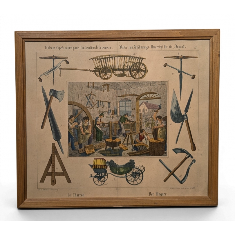 Gravure "Le charron" par WENTZEL
