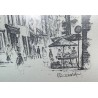 Engraving "Montmartres"