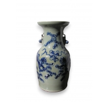 Porcelain Vase, blue-green