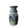 Vase en porcelaine vert-bleu