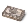 Boite en argent décor panier de fleures