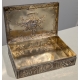 Boite en argent décor panier de fleures