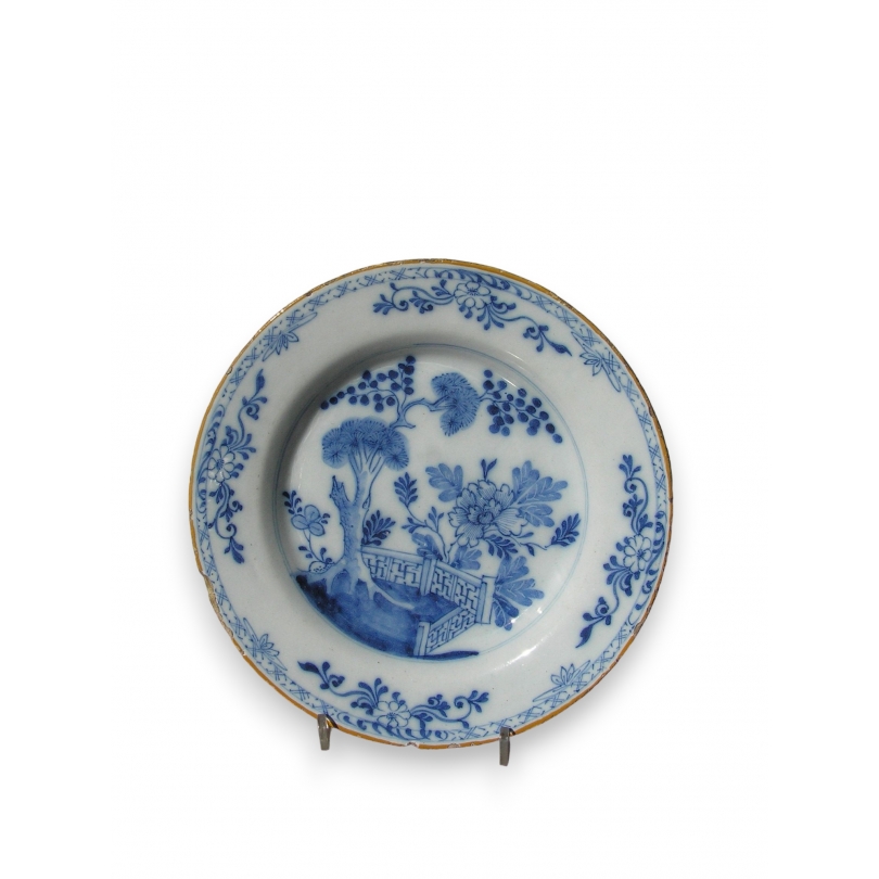  Assiette en faïence de Delft 18ème sur  Moinat SA  - Antiquités décoration