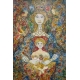 Tableau "La virgen y el niño con su fruta"