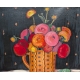 Tableau "Bouquet de fleurs" signé Th. DELACHAUX