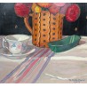 Peintures | Huile sur carton signé Th .DELACHAUX Moinat SA  - Antiquités décoration