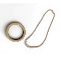 Collier et bracelet en ivoire