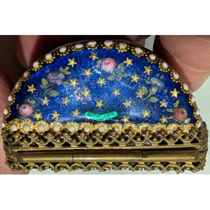 Viennese enamel earring box