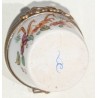 Petite boite en porcelaine décor fleurs
