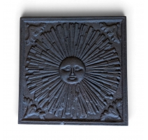 Plaque de cheminée "Soleil"