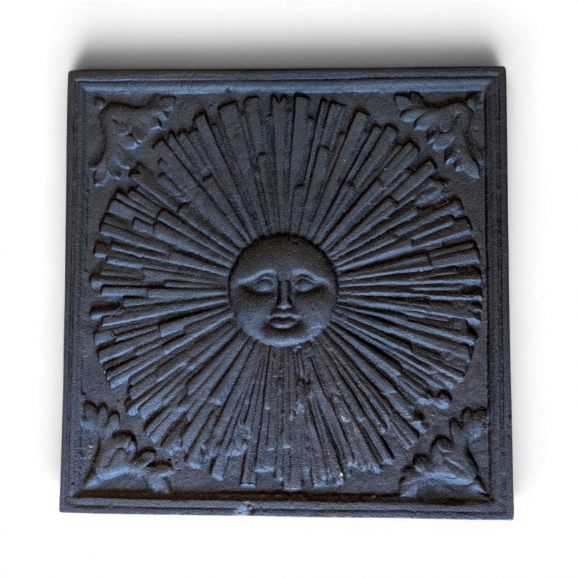 Plaque de cheminée "Soleil"