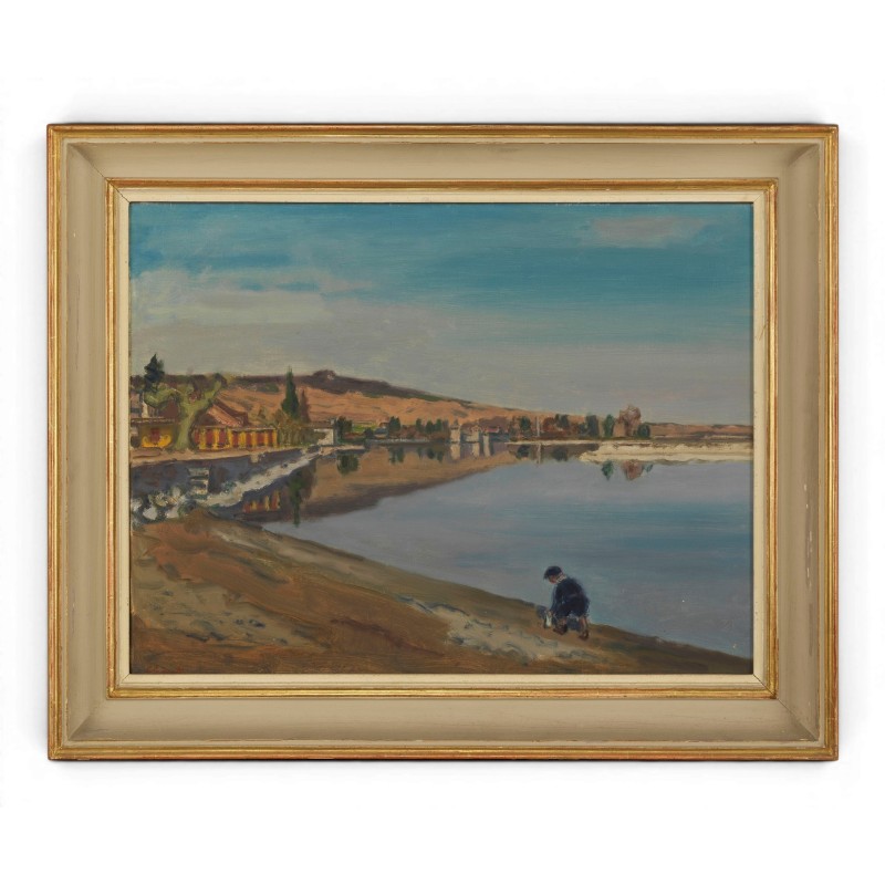 Painting entitled ‘Calm Lake’ by CHINET