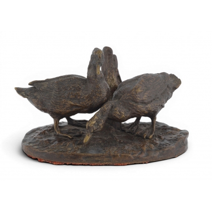 Bronze \"Canards\" signé P.J. MÈNE