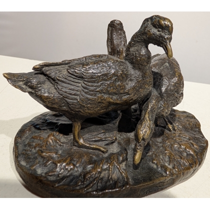 Bronze "Canards" signé P.J. MÈNE