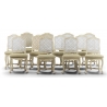 Suite de 12 chaises cannées style Louis XV
