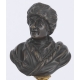 Paire de bustes Voltaire et Rousseau