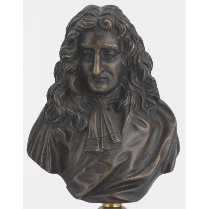 Paire de bustes Molière et Boileau