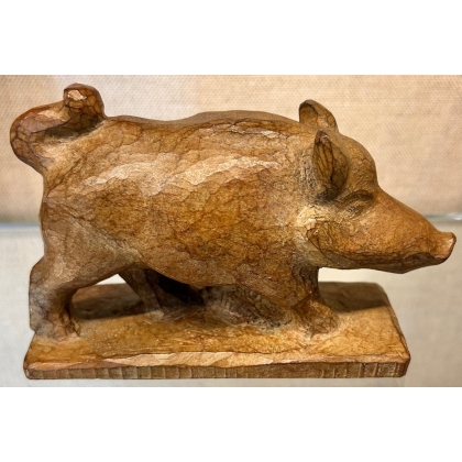 Bronze \"Ragot trottinant\" signé R. HAINARD