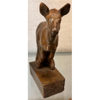 Bronze \"Chevrette au galop\" signé HAINARD