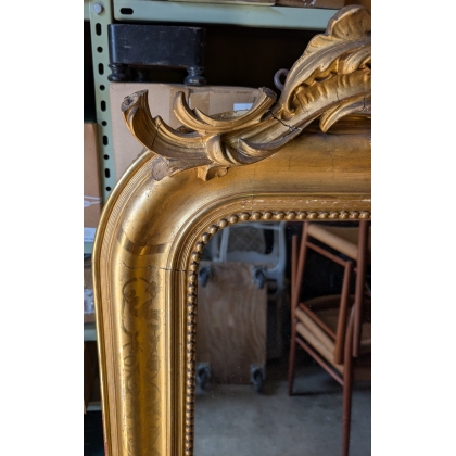 Miroir Louis-Philippe doré