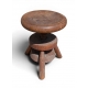 Tabouret d'horloger à vis en bois