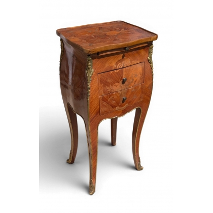 Chevet Louis XV marqueté