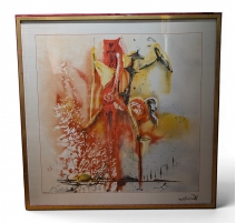 Sérigraphie "Le Chevalier Moyenâgeux" signée DALI