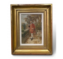 Tableau "J.J. Rousseau" signé GRISON