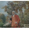 Painting entitled ‘J.J. Rousseau’, signed GRISON