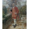 Painting entitled ‘J.J. Rousseau’, signed GRISON