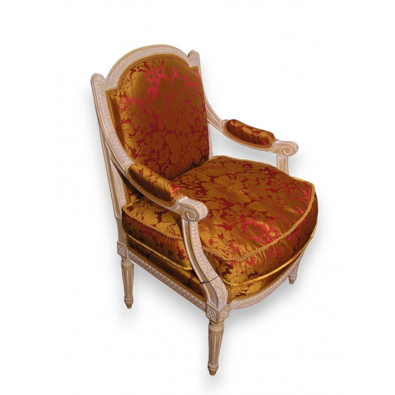 Louis XVI ‘Chapeau de Gendarme’ armchair at  Moinat SA  - Antiques and interior design