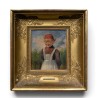 Painting entitled ‘Young Boy’, signed PERLMUTTER