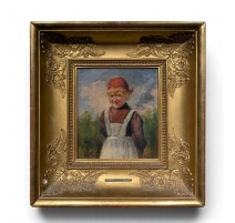 Tableau "Jeune garçon" signé PERLMUTTER