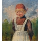 Tableau "Jeune garçon" signé PERLMUTTER