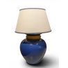 Grande lampe en céramique bleue KOSTKA