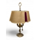 Lampe florentine abat-jour velin et velours
