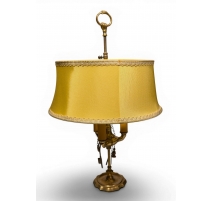 Lampe florentine abat-jour jaune