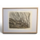 Gravure "Les bouquetins endormis" signée COSANDEY