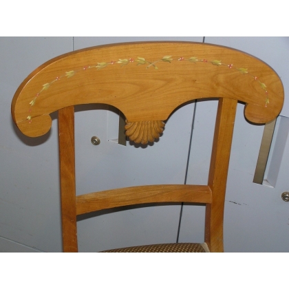Directoire-style chair in cherry wood, from  Moinat SA  - Antiques and home décor