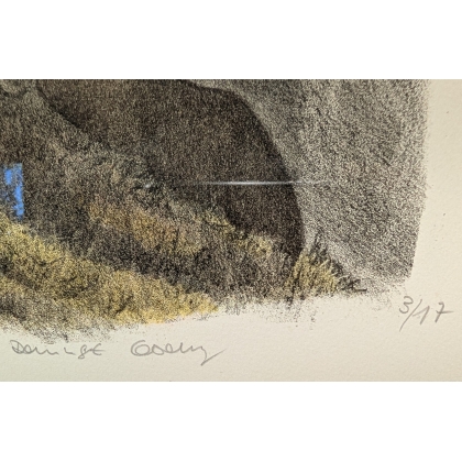 Gravure "Les bouquetins endormis" signée COSANDEY