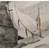 Engraving entitled ‘Alpine Ptarmigans in Winter’, signed COSANDEY